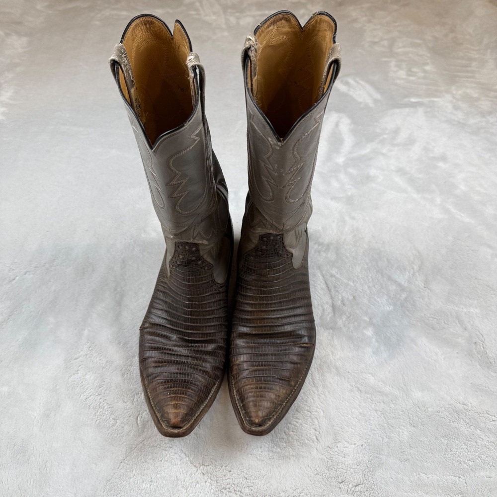 Rios of Mercedes Brown and Gray Cowboy Boots